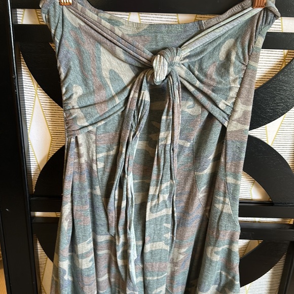Tracy Evans Camo / Camouflage Pull On Adjustable Sash Tie Ruffle Skirt. - Picture 2 of 9